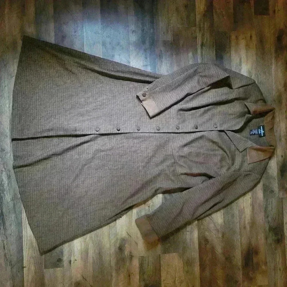 Vintage Positive Attitude 2-Piece Duster Coat With Belt Size 16 - Picture 4 of 11